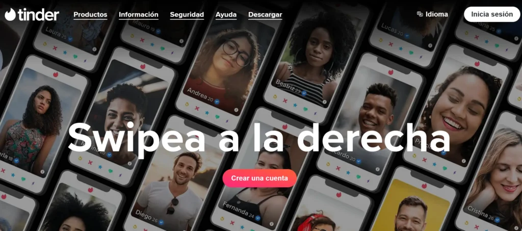 Tinder app mostrando perfiles usuarios masculinos femeninos sistema swipe likes matches premium plus gold platinum precios ocultos 30.99 euros algoritmo penalizador usuarios promedio ratio 80 hombres 20 mujeres activas efectividad 5 porciento conversión citas reales conseguidas alternativas especializadas superiores