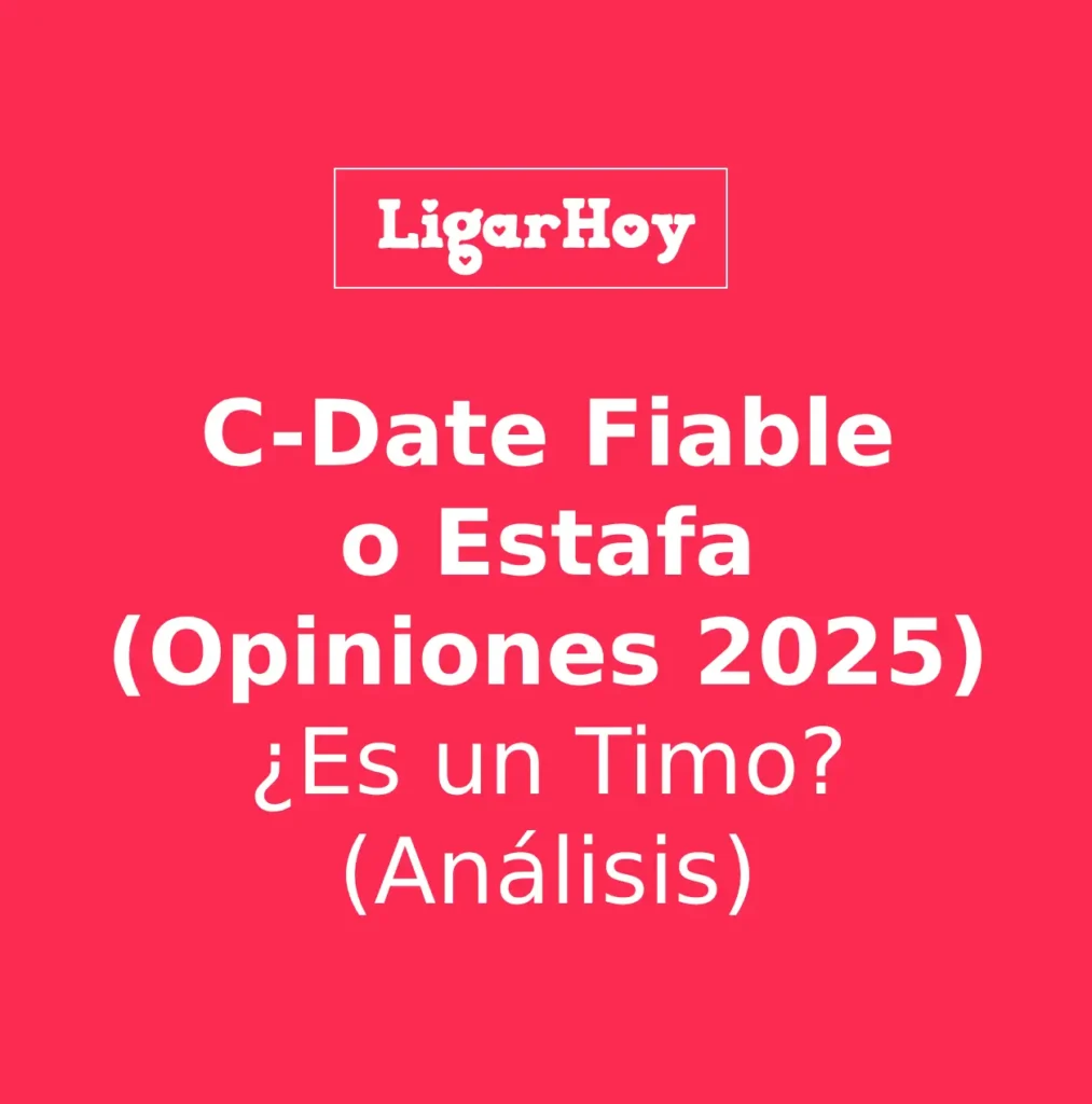 Imagen mostrando el sello de "Verificado" o "Fiable" de C-Date, en contraposición a un perfil de bot de Tinder.