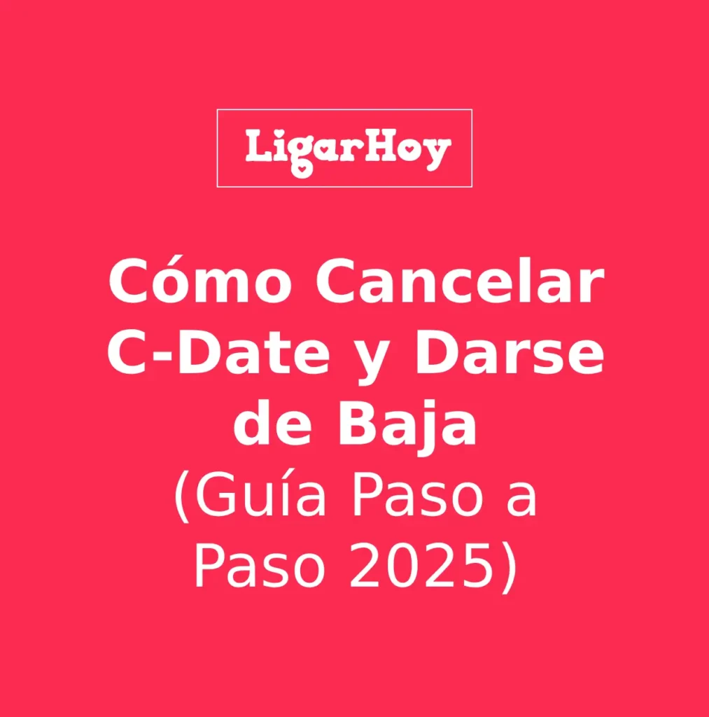 Captura de pantalla mostrando el botón de "cancelar suscripción" dentro de los ajustes del perfil de C-Date.