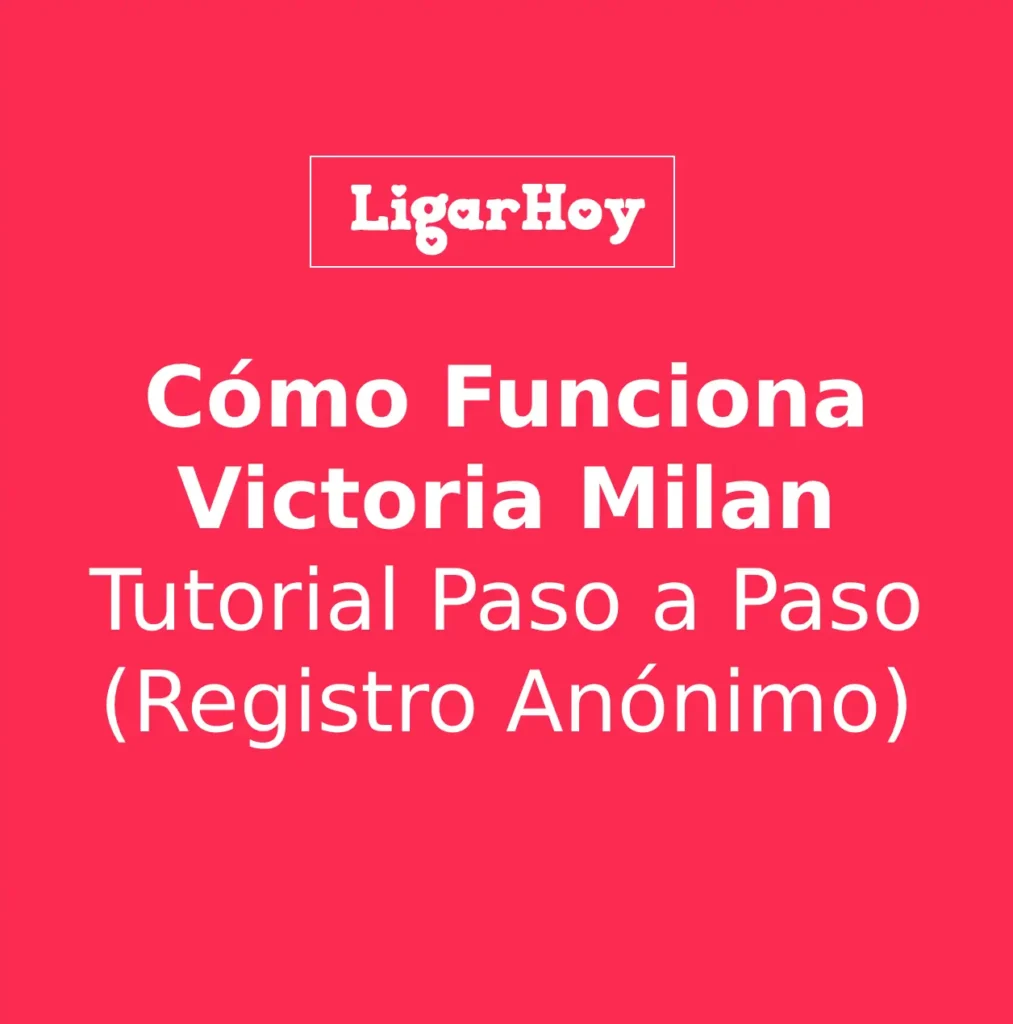 Un diagrama de flujo que muestra el proceso de 4 pasos de cómo funciona Victoria Milan: registro anónimo, perfil con máscara, chat premium y cita discreta.