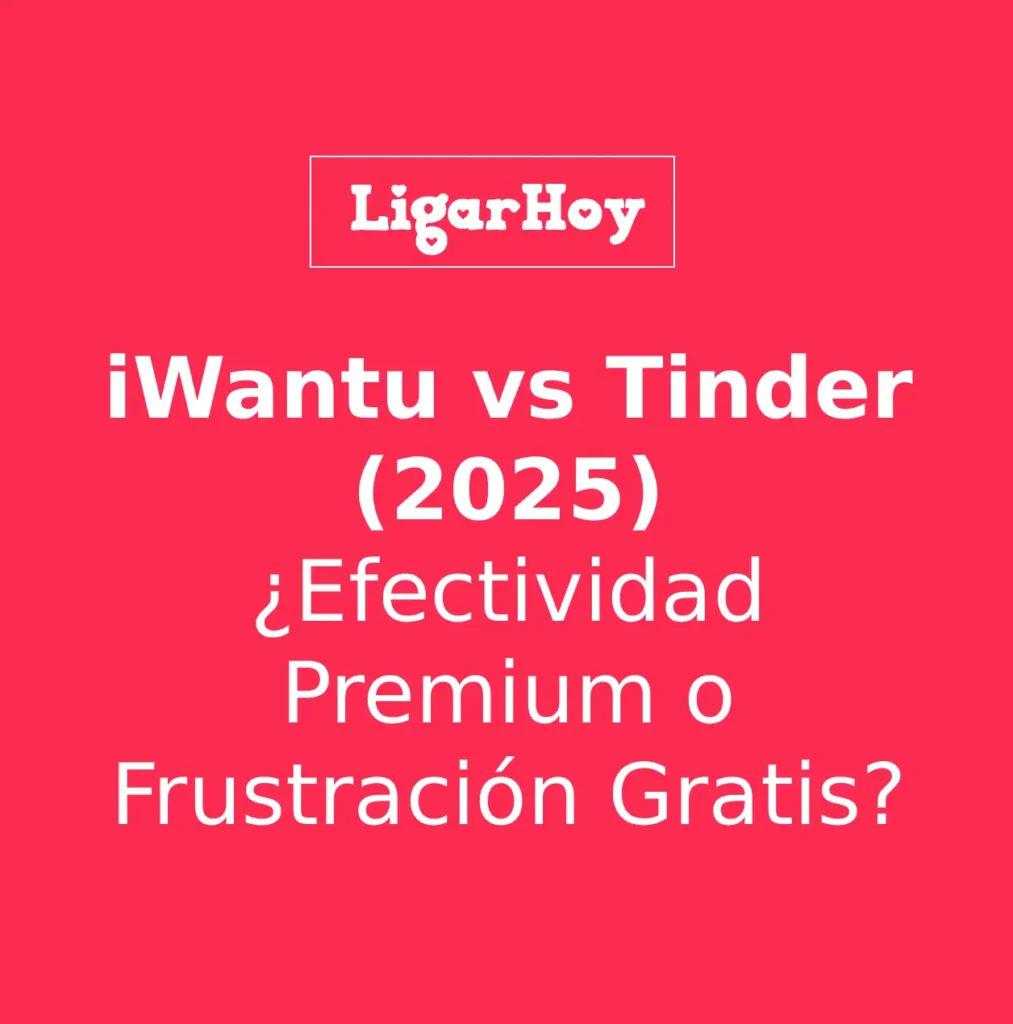 Comparativa iWantu vs Tinder, analizando la efectividad premium de iWantu frente al modelo gratuito de Tinder.