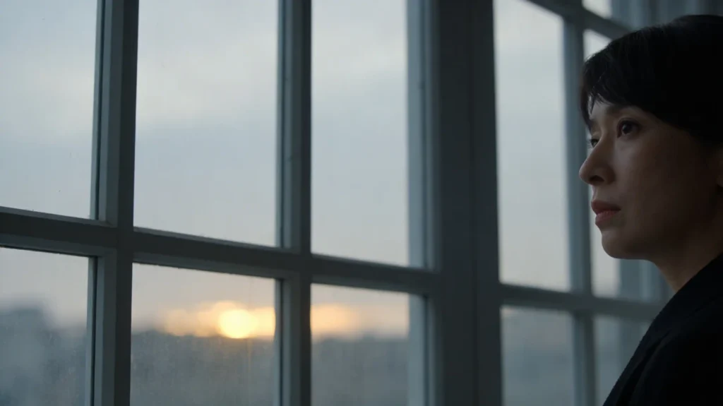 Persona reflexiva representando el duelo emocional por el abandono de pareja y la ruptura.